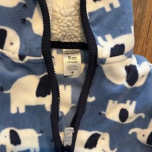 Carters 9 mo fleece romper